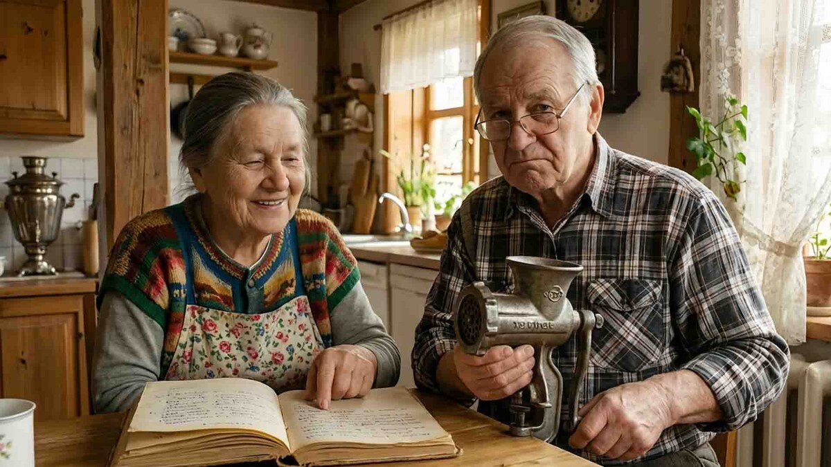 Семейный совет в разгаре: пока инженер Иван предлагает «списать» старую технику, хозяйка Мария знает — именно в ней кроется секрет настоящего вкуса.