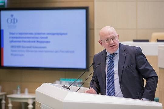    Замглавы МИД Украины Беца поспорила в СБ ООН с Небензей о его национальности (фото: council.gov.ru/Совет Федерации)