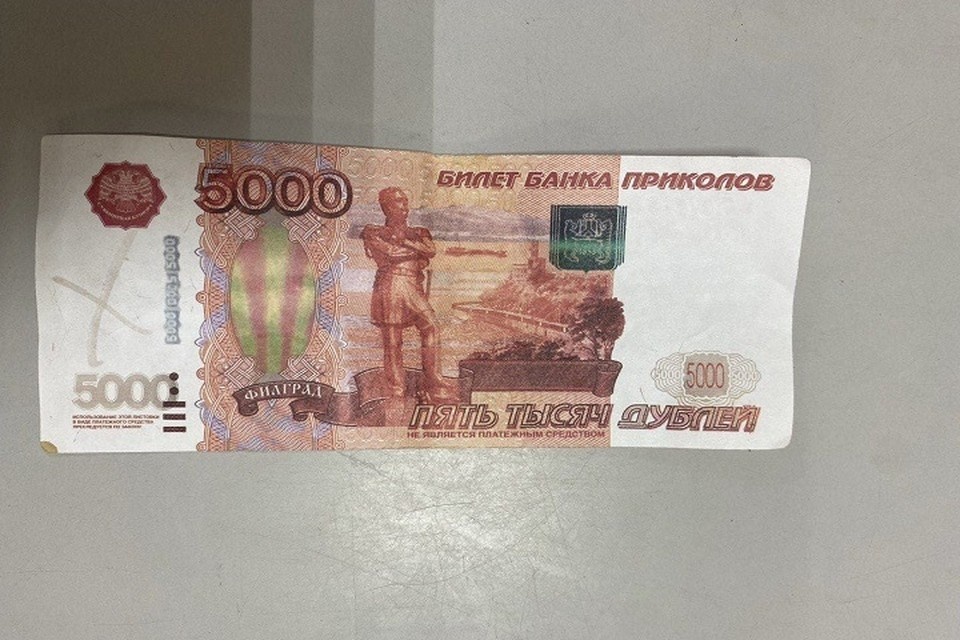    В Амвросиевке задержали мошенника с сувенирными купюрами. Фото: МВД ДНР