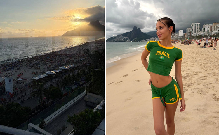    Рустам Гаджиев и Аврора Киба публиковали снимки из одних и тех же локаций в БразилииСоцсети Авроры Кибы и Рустама Гаджиева