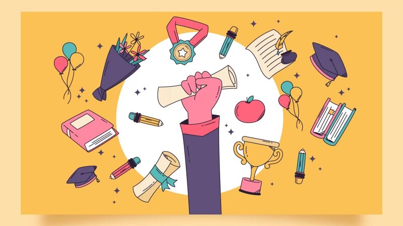     Учеба. Учебные достижения. Источник: ru.freepik.com, автор freepik.