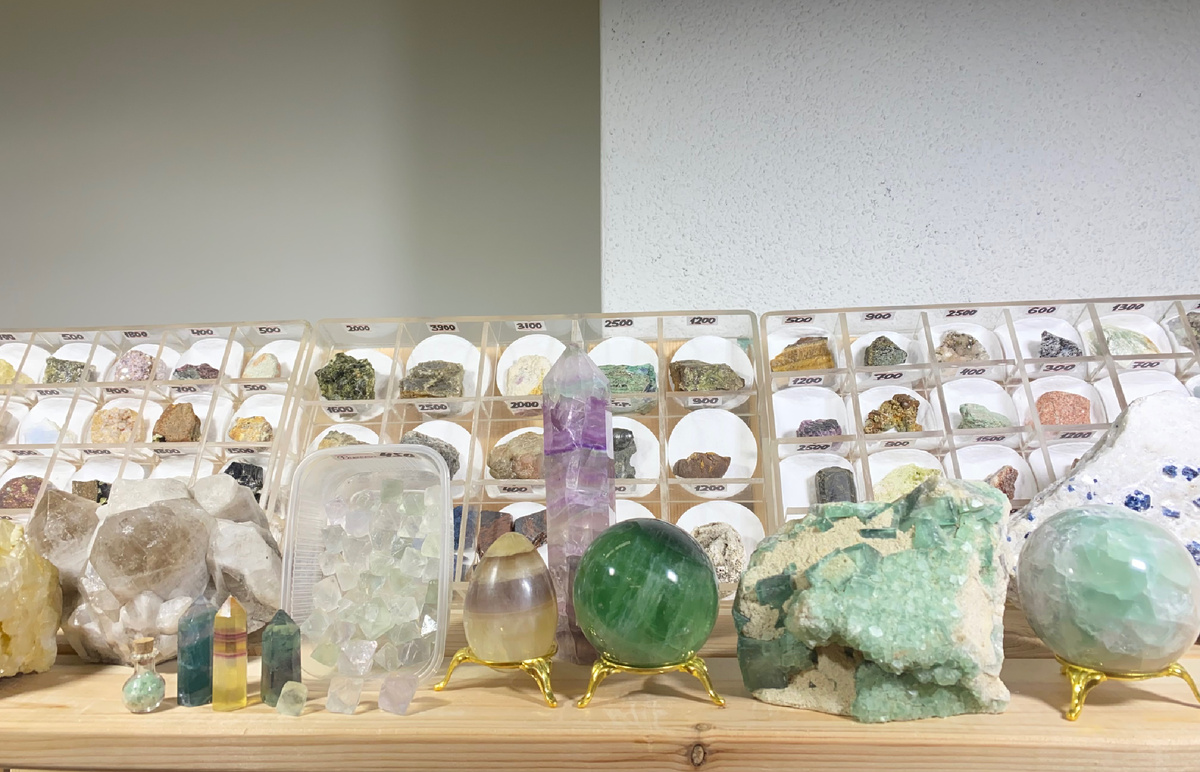 Флюориты из коллекции Александра, в Крупе