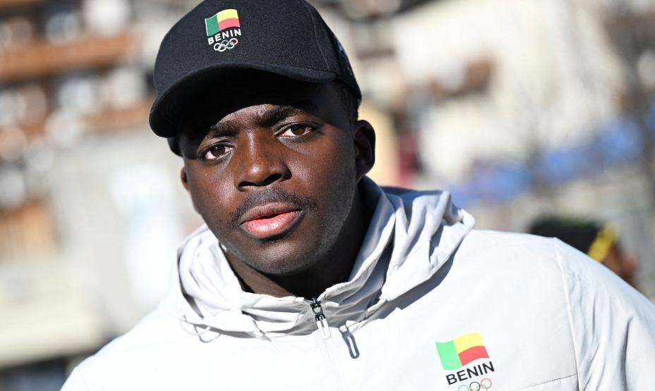    На зимних Играх впервые выступил спортсмен из Бенина — Натан Чибозо. Фото: Stephanie LECOCQ/REUTERS