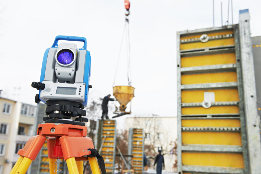 Геодезический прибор для определения границ земельного участка