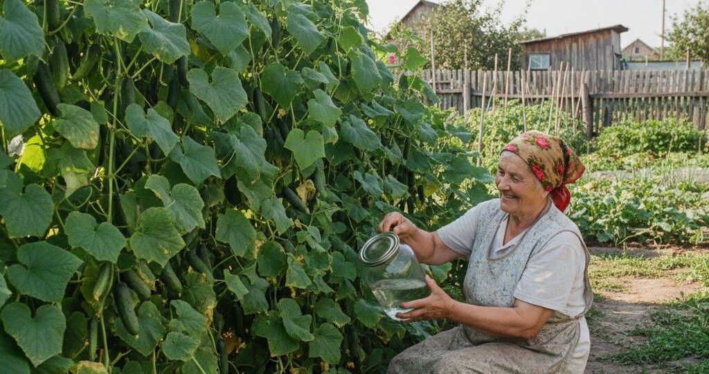 Эта бабушка лучший огурцевод в мире. Почитайте ее секреты и узнайте как выращивать много огурцов.