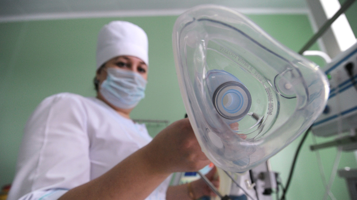    Реанимация кислородная маска наркоз анестезия РИА