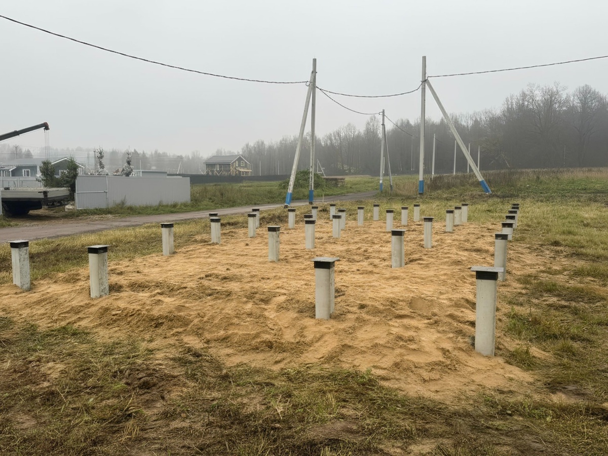 Готовый фундамент