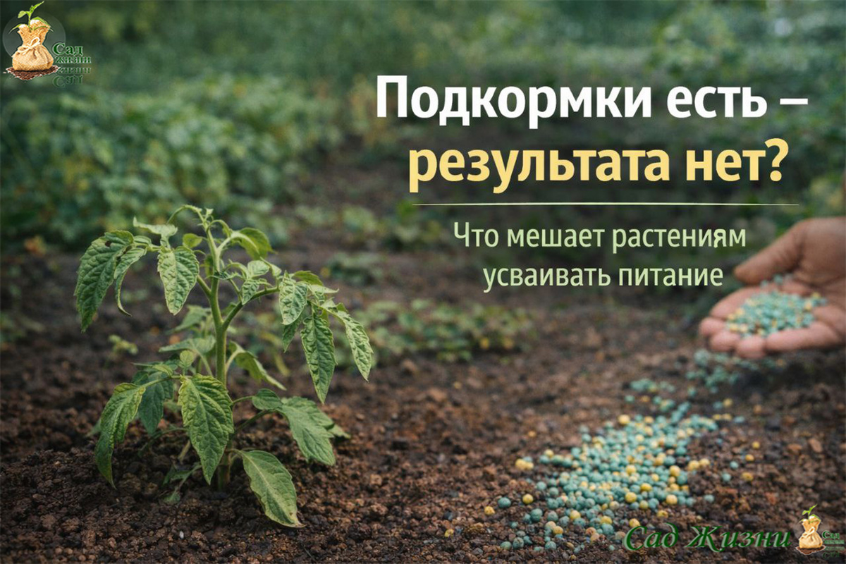 Удобрения внесены, а результата нет: что на самом деле блокирует питание растений