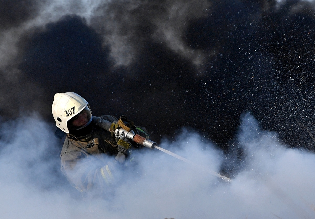    Пожар Тушение пожара РИА