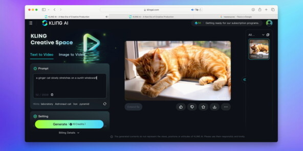 Kling AI официальный сайт