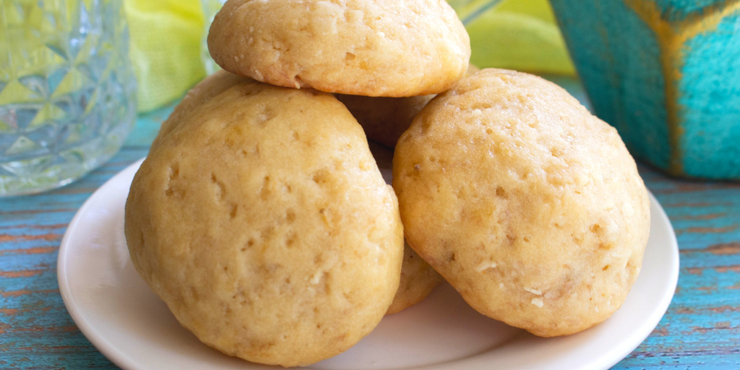 Постное печенье с медом и бананом