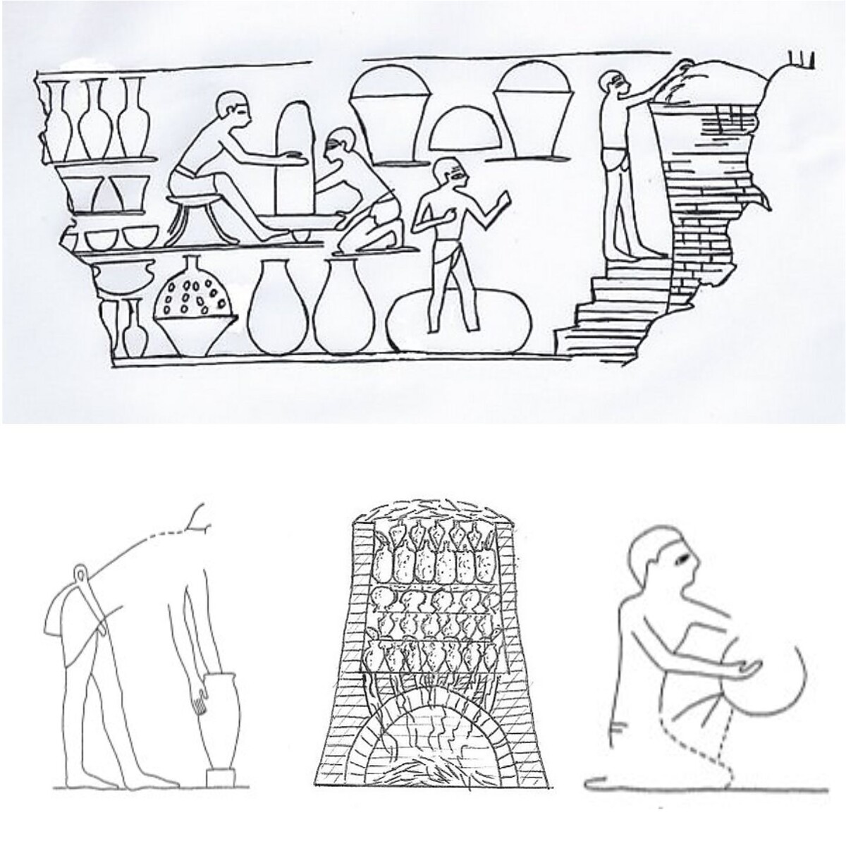 Изображения гончарной мастерской из Древнего Египта