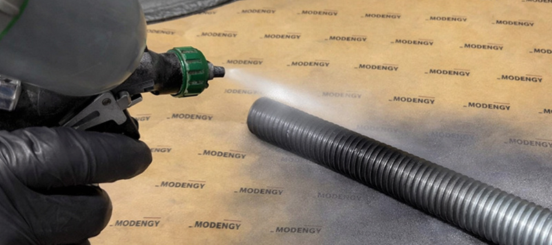 Антифрикционное покрытие MODENGY. Нанесение из распылительного пистолета на резьбу