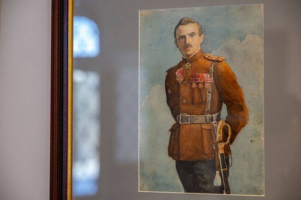    В Царском Селе открылась выставка, посвященная Георгию Кадину - офицеру, летчику, художнику. / Пресс-служба ГМЗ "Царское Село"