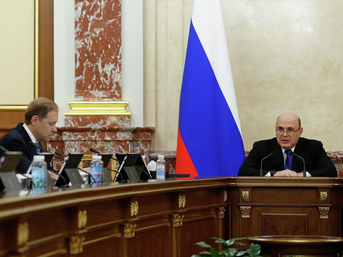    Председатель правительства РФ Михаил Мишустин проводит заседание кабинета министров РФ© РИА Новости . Дмитрий Астахов
