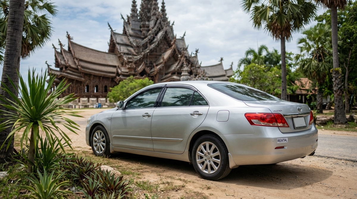 Автомобиль из проката в Паттайе на побережье