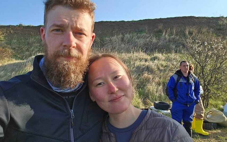    Павел и Кристина во время волонтерской поездкипредоставлено героями публикации