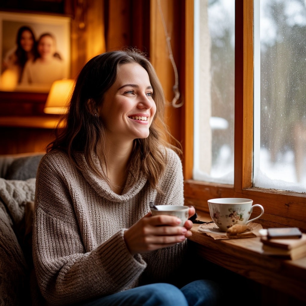 «Иногда тишина — самый душевный разговор с собой.»