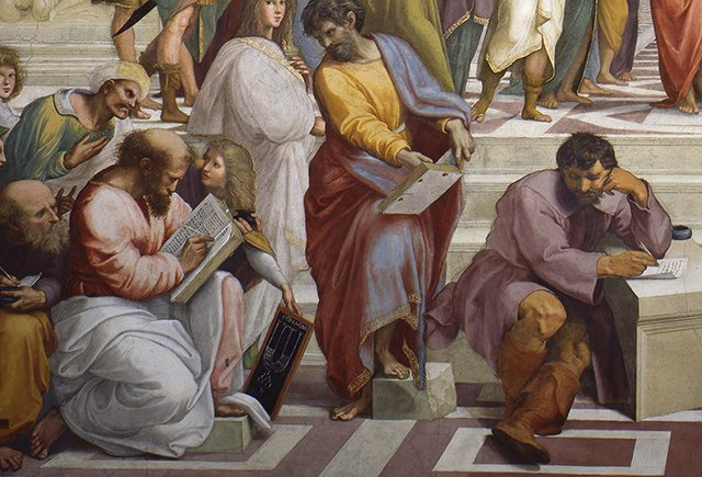 Пифагорейская школа. Изображение в свободном доступе на яндекс.картинках