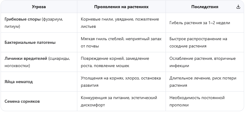 Ключевые риски необработанного грунта