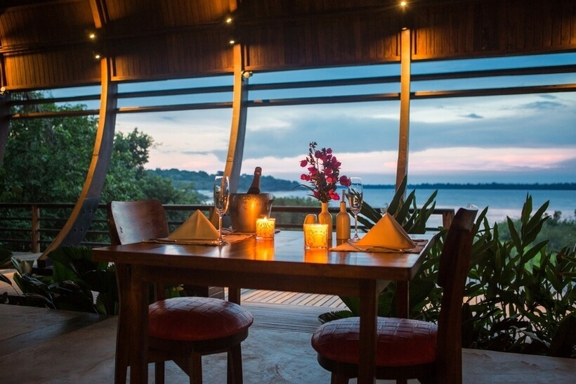    18 снимков отеля у реки, где живут розовые дельфины