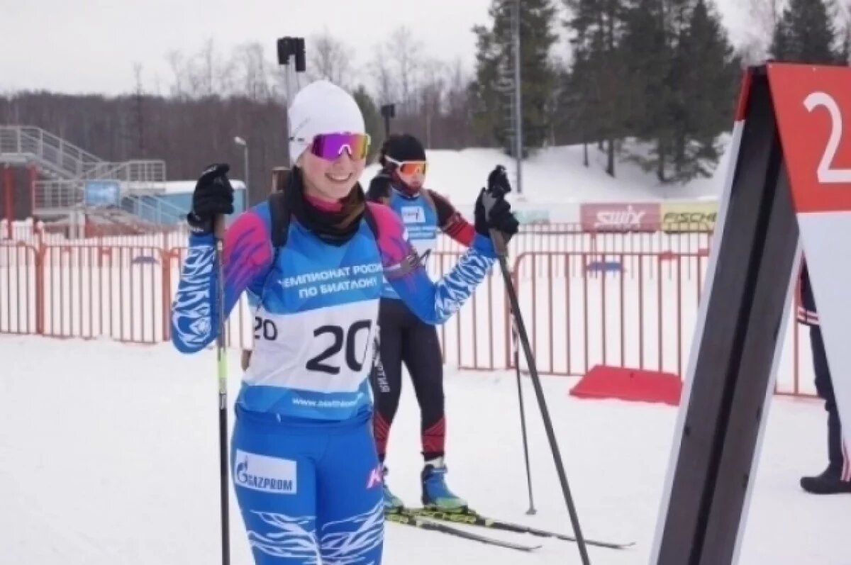    Юные биатлонисты из Удмуртии завоевали две медали на первенстве России