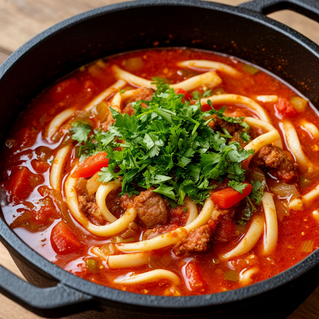 Лагман в казане на костре: когда дым становится главным ингредиентом