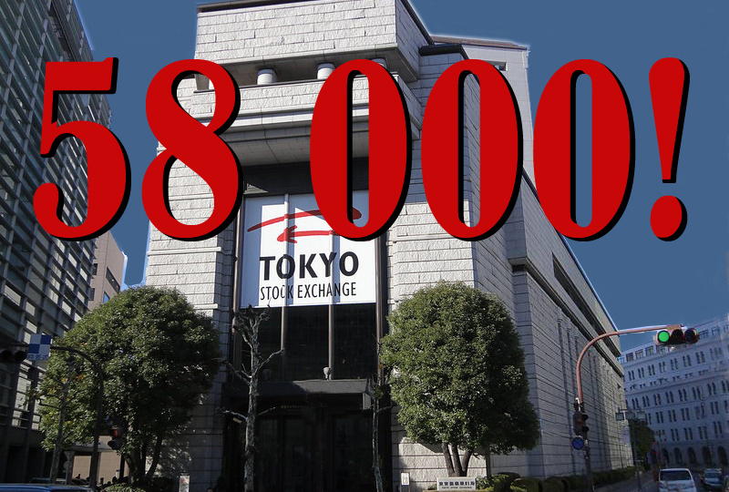 Японский фондовый индекс Nikkei обновил исторический рекорд