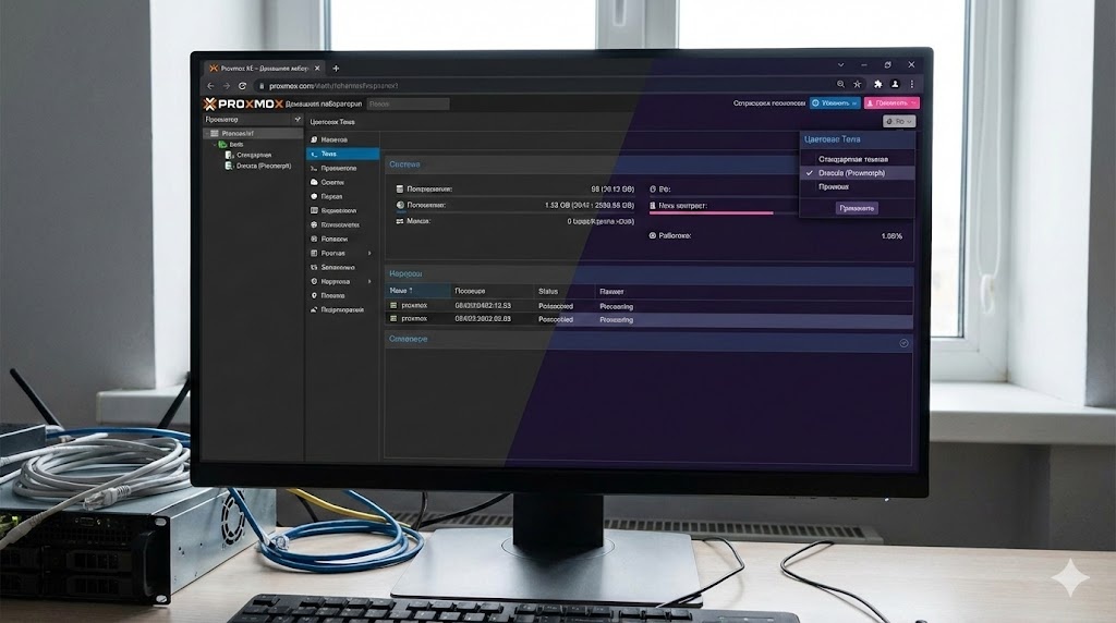 Proxmorph помогает изменить интерфейс Proxmox