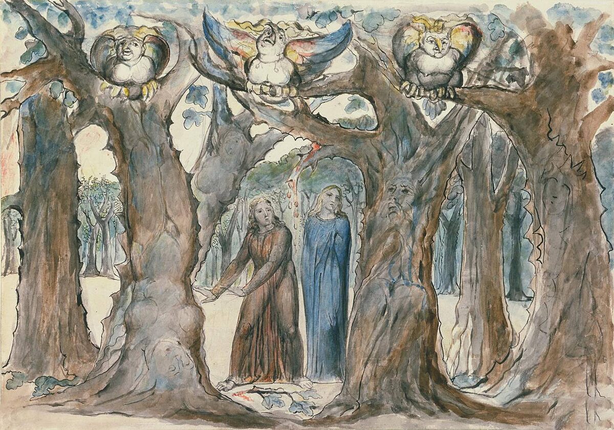     Уильям Блейк. Дерево самоубийц. 1824–1827