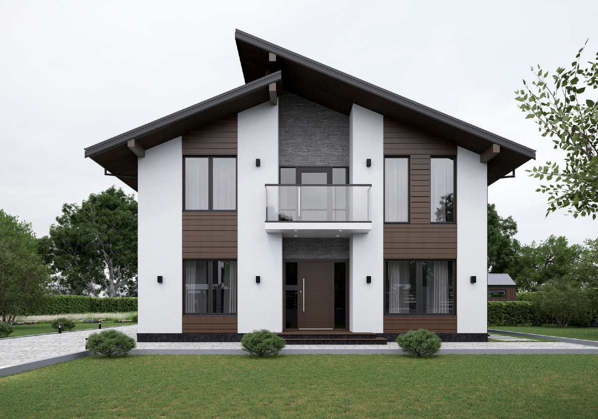 Дизайн фасада выполнен студией "Галерея фасадов" ГАФА