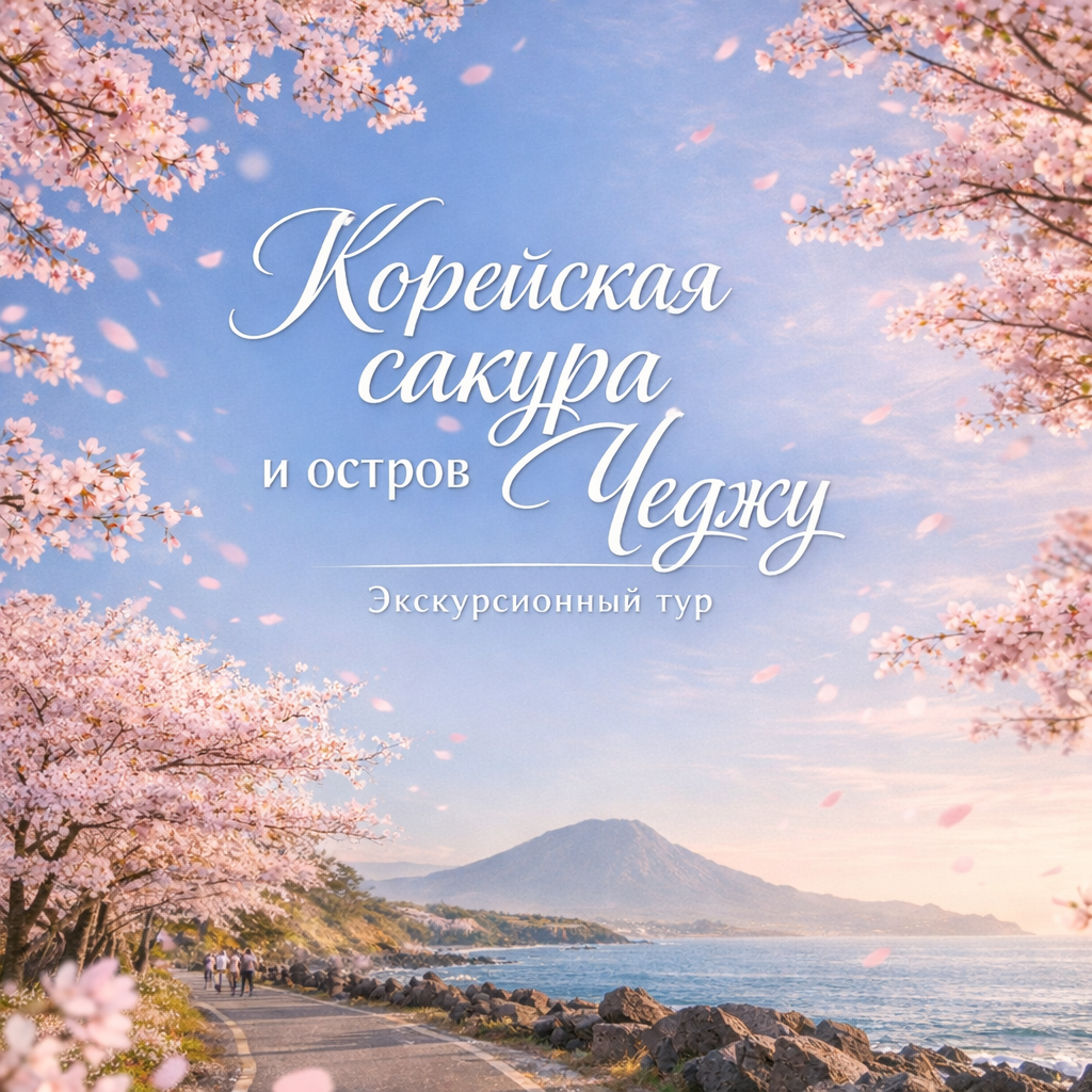 Экскурсионный тур: Корейская сакура+остров Чеджу