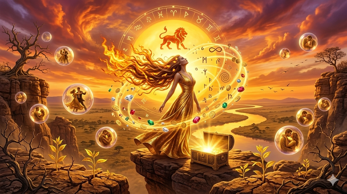 Львы, март снимает с вас старую шкуру. Ту, в которой вы экономили, терпели и ждали. Под ней — новая. Огненная. Та, что притягивает деньги, не спрашивая, и страсть, не предупреждая. Это не просто месяц — это перезагрузка. Разрешите себе сиять без разрешения. 🦁🔥💰