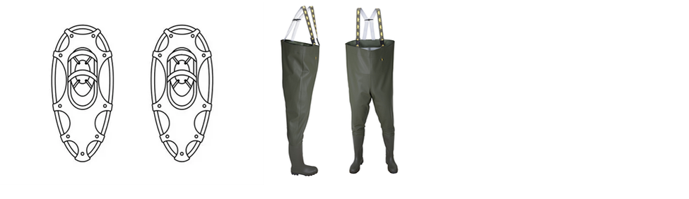 Рис. снегоступов и "забродников" из сторонних источников.