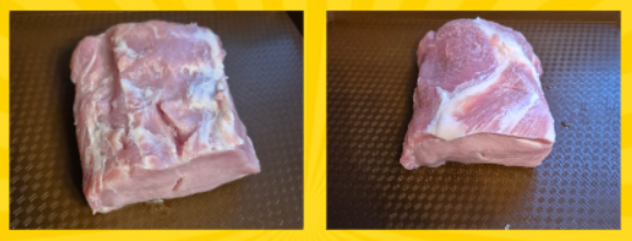 Карбонад, разделенный на две части.