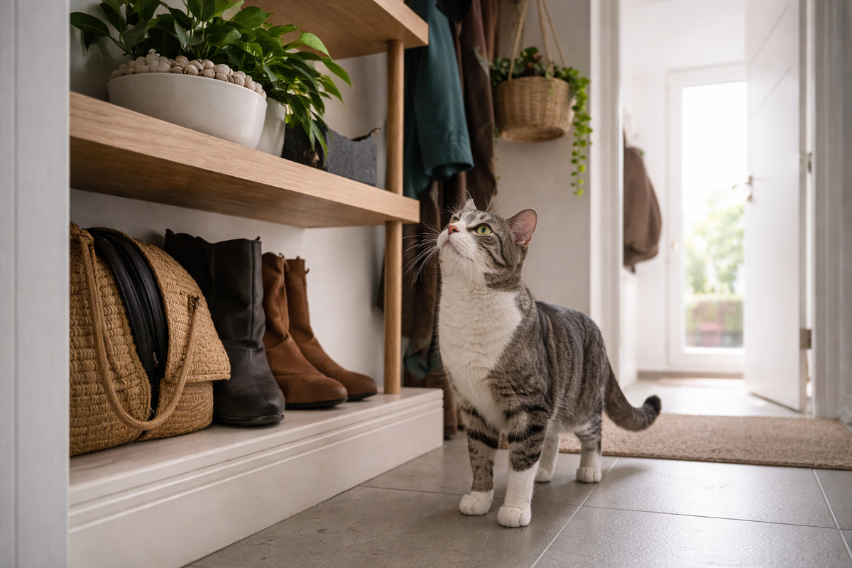 Пауза ради безопасности: растения подняты выше, а грунт закрыт крупной галькой.