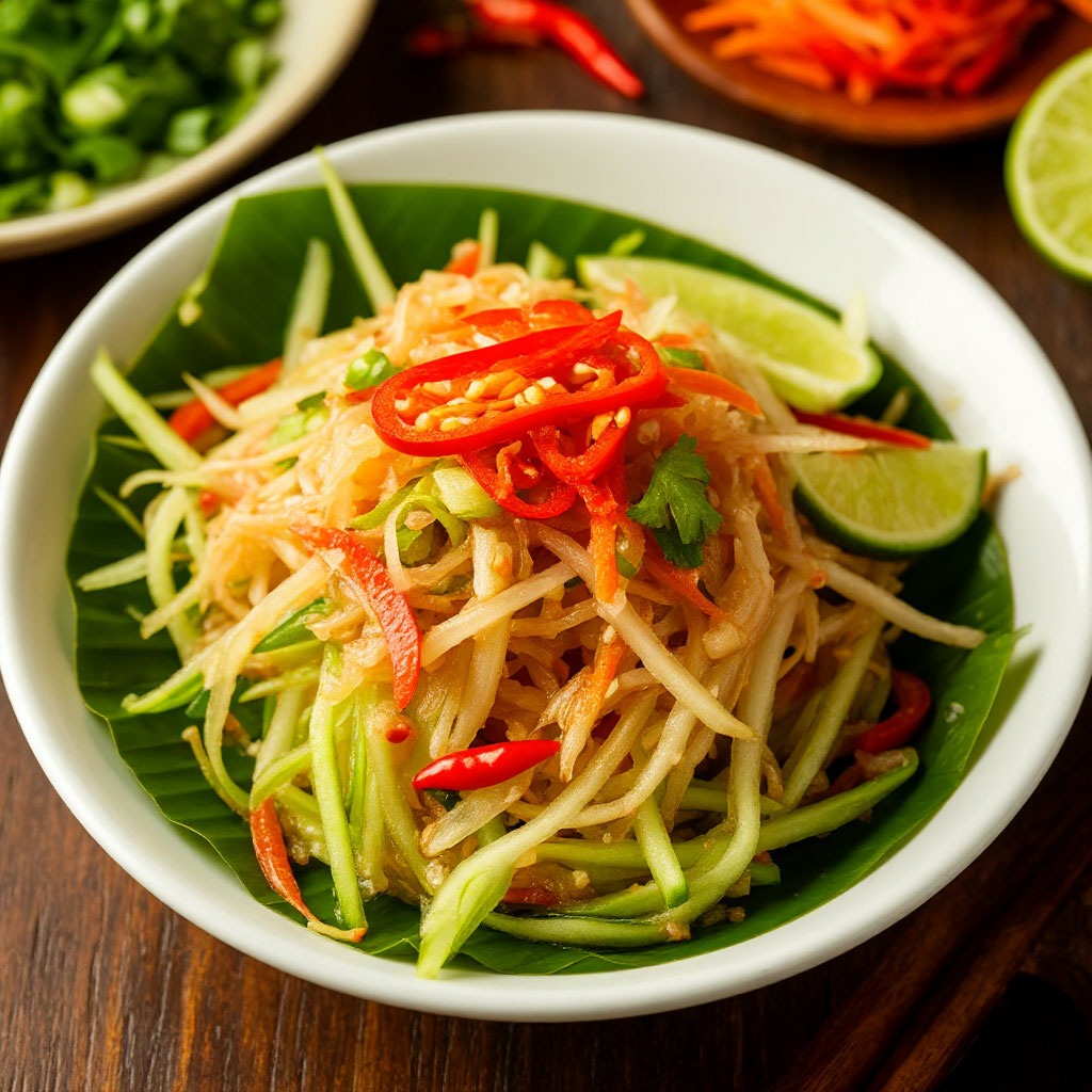 Сом Там (Som Tum): Танец лезвия, огня и кислоты