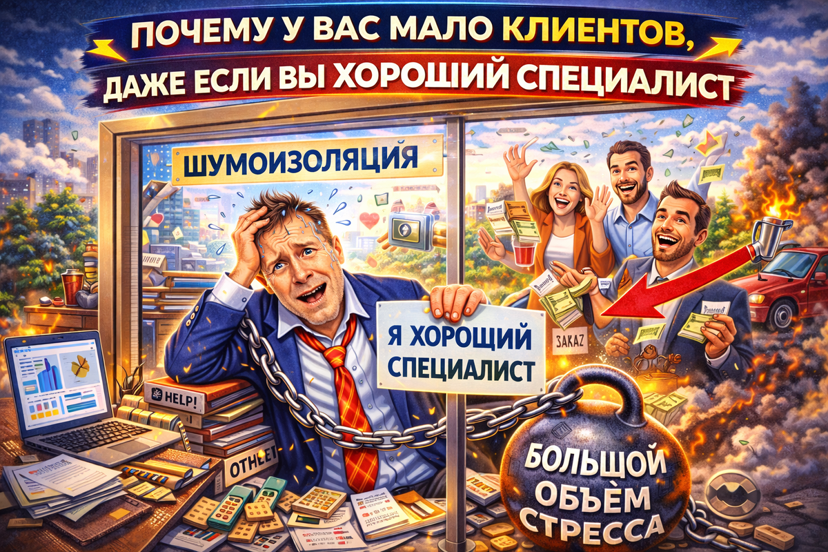 Почему у вас мало клиентов, даже если вы хороший специалист