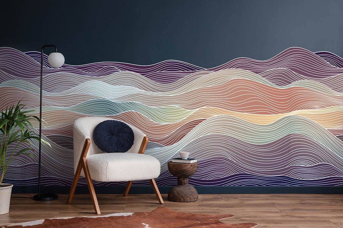 Абстракция на стене требует сдержанности других элементов интерьера. Источник: Ranjita_Halder / Shutterstock / FOTODOM📷
