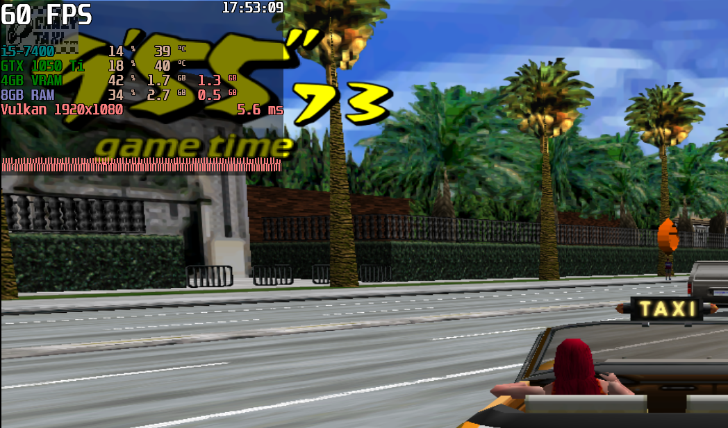 Скриншоты будут немного подрезаны, дабы вам было лучше видно показатели потребления видеопамяти.