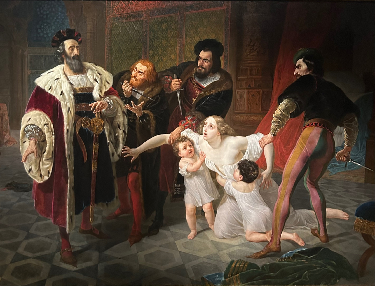 Карл Брюллов. Смерть Инессы. 1834. Третьяковская галерея.