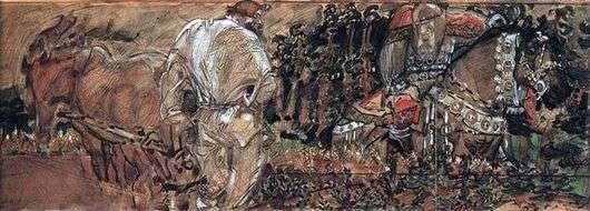 Врубель Михаил (1856-1910). «Микула Селянинович»