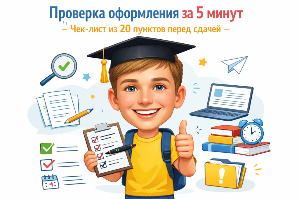    Чек-лист по ГОСТу для быстрой проверки оформления курсовой работы admin