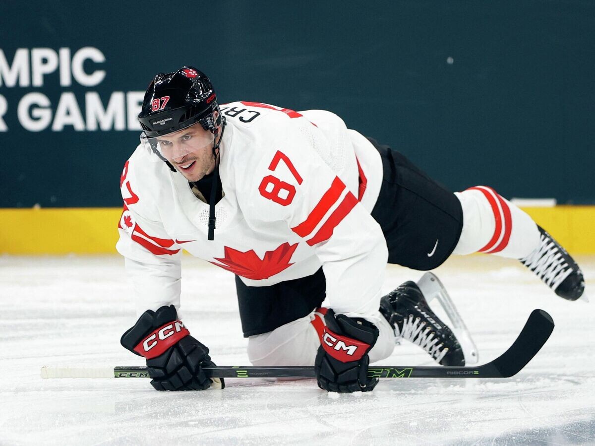    Хоккеист сборной Канады Сидни Кросби на Олимпиаде-2026 | © REUTERS / David W Cerny