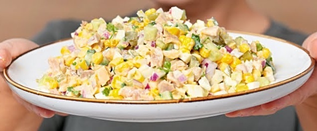 Рецепт салата с курицей 