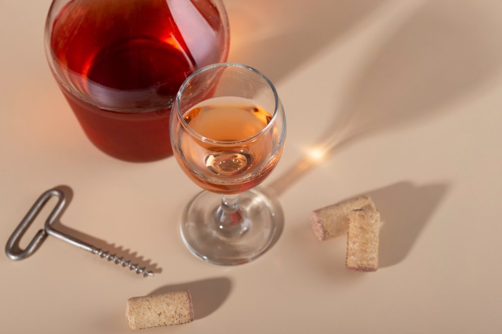 Оранжевое вино за характерный цвет чаще всего называют янтарным