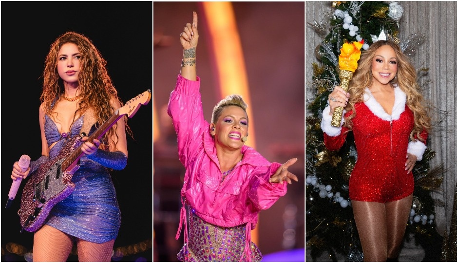 Шакира, PINK, Мэрайя Кэри