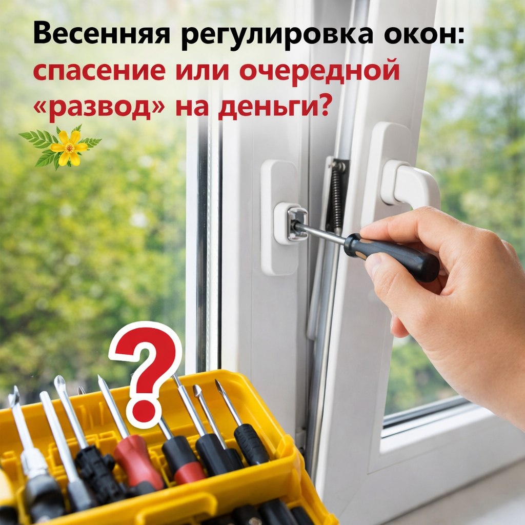 Весенняя регулировка окон: спасение или очередной «развод» на деньги?