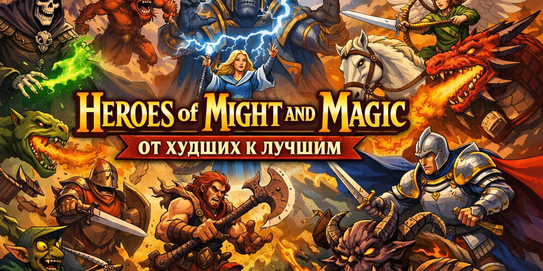 Все игры Heroes of Might and Magic от худших к лучшим