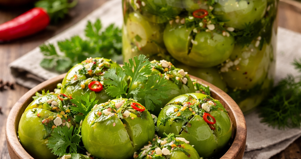 Зеленые помидоры без уксуса за 5 дней с настоящим бочковым вкусом